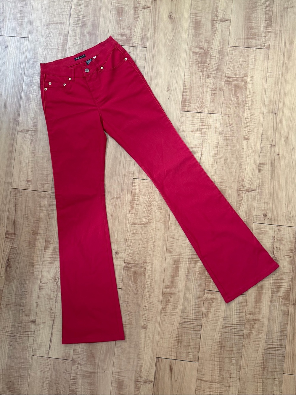 Buffalo David Bitton Red Stretch Flare Jeans